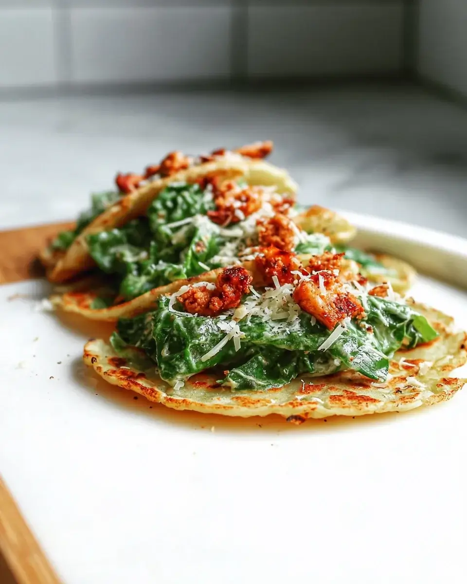 Cäsar-Hühnchen-Tacos: So einfach bereiten Sie sie zu!