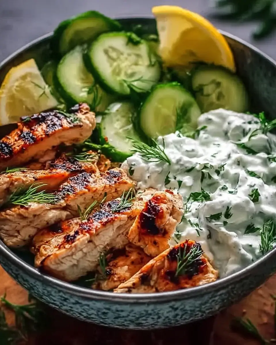 Hähnchen-Tzatziki-Bowl: Ein einfaches, gesundes Rezept!