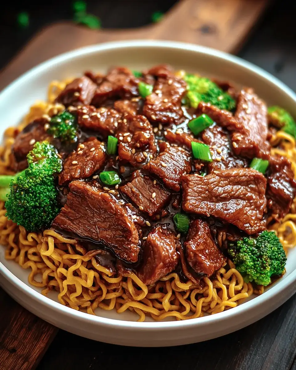 Klebrige Rindfleisch-Nudeln: Ein köstliches Rezept!