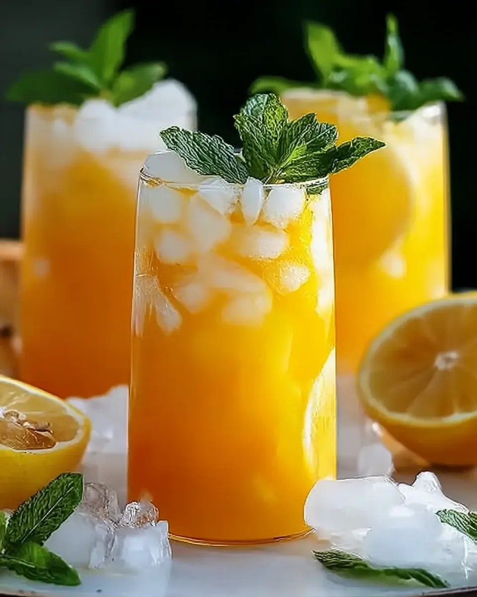 Pfirsich-Limonade für heiße Tage: Erfrischend lecker!