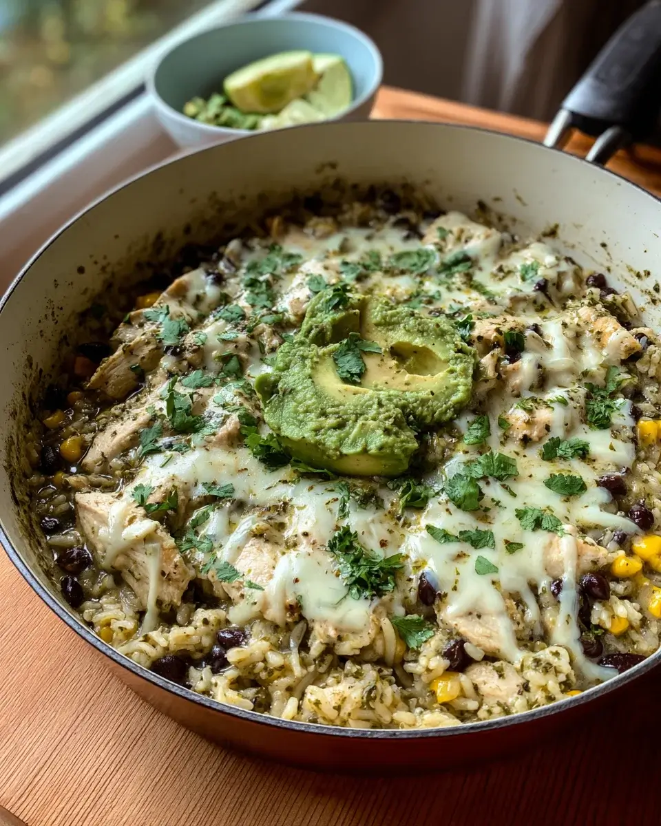 Salsa Verde Hähnchen-Reispfanne: Einfache Genussvielfalt!