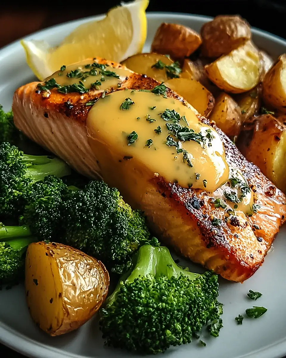 Zitronenbutterlachs mit knusprigen Kartoffeln probieren!