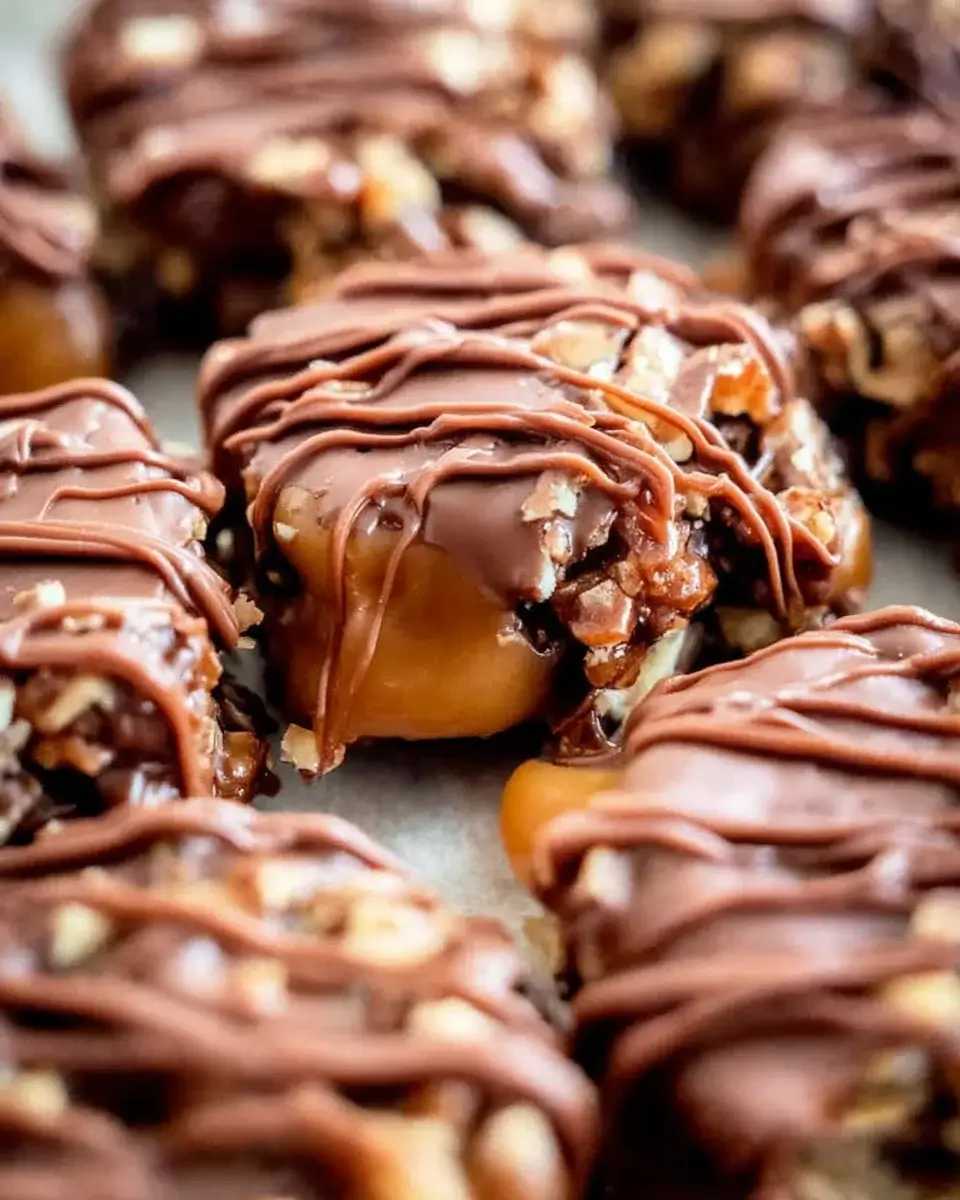 Schokoladen-Karamell-Kekse ohne Backen: Einfach lecker!
