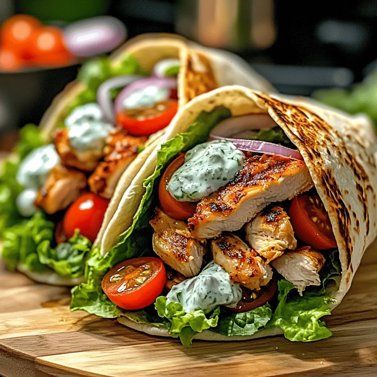 Köstliche Mediterrane Hähnchen-Gyros für Genießer