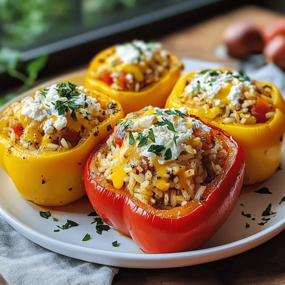 Gefüllte Paprika mit Reis und Feta – Ein Genuss für jeden Tag