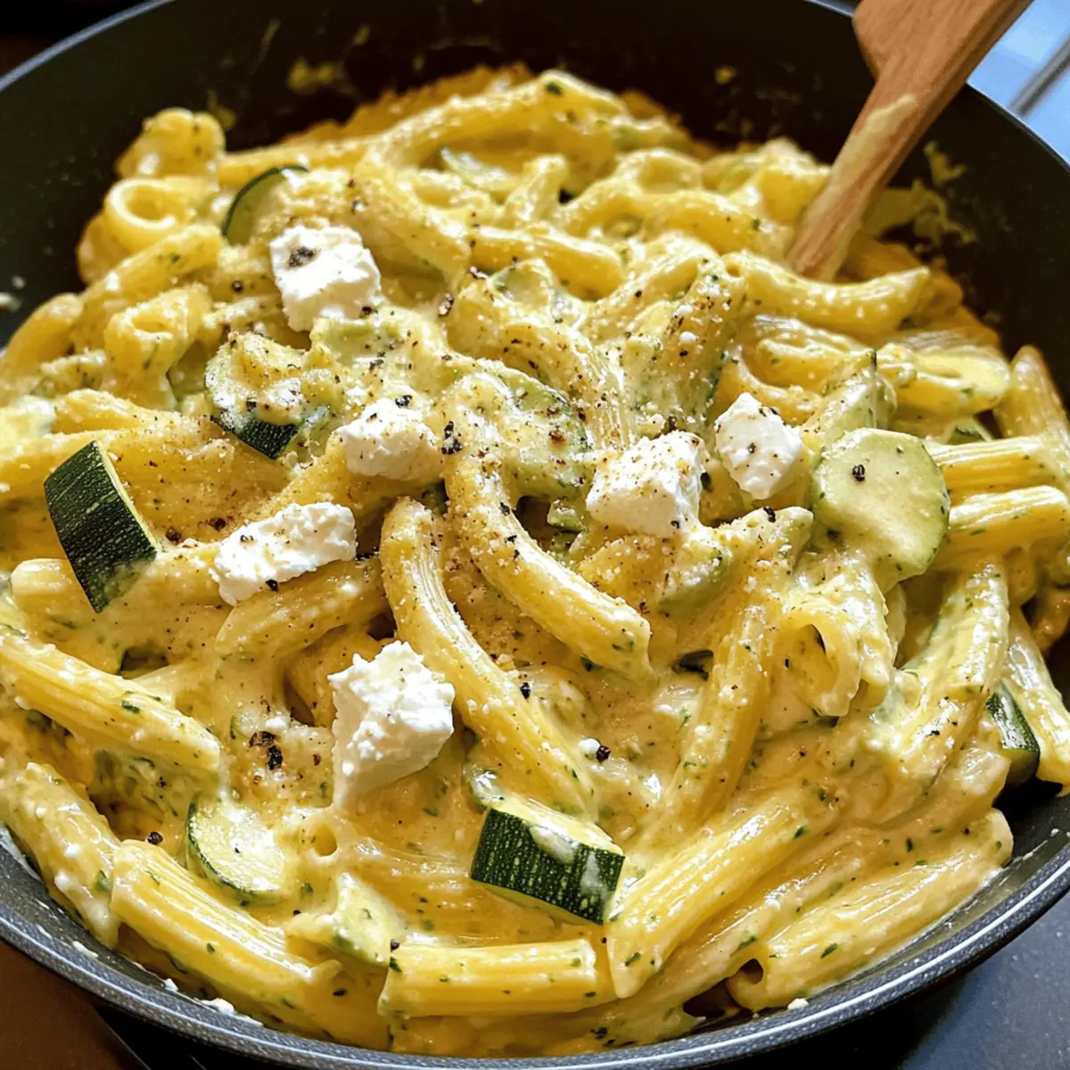 Pasta in Zucchini-Sauce ganz schnell und cremig