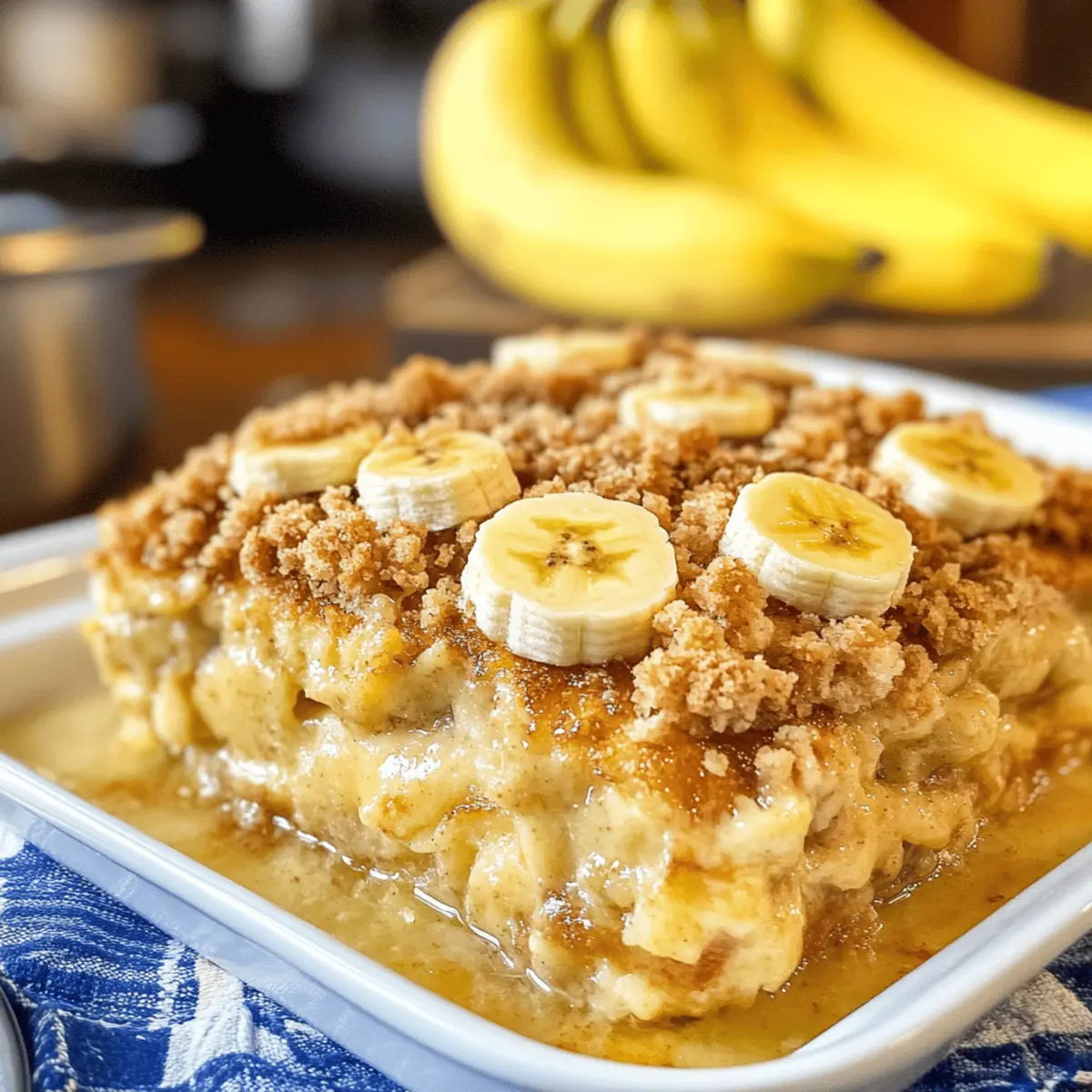 Gebackenes Bananen-Toast-Casserole: Einfach & Lecker
