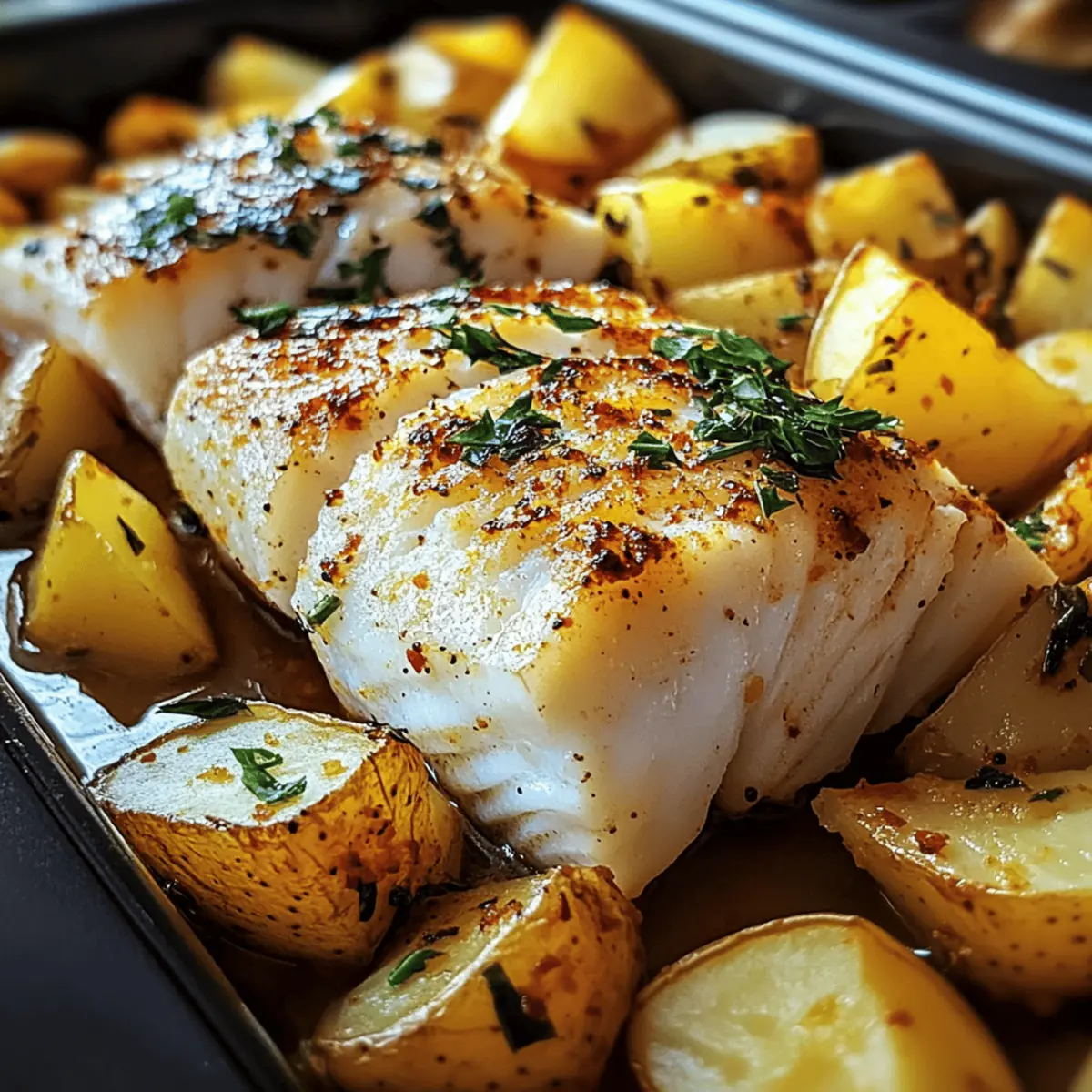 Portugiesischer Ofenfisch mit Kartoffeln leicht gemacht