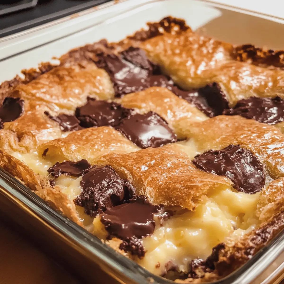 Schokoladenhörnchen Frühstücksauflauf leicht gemacht