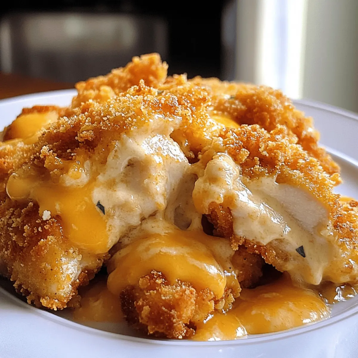 Crispy Cheddar Hähnchen für glücklichere Dinner-Abende