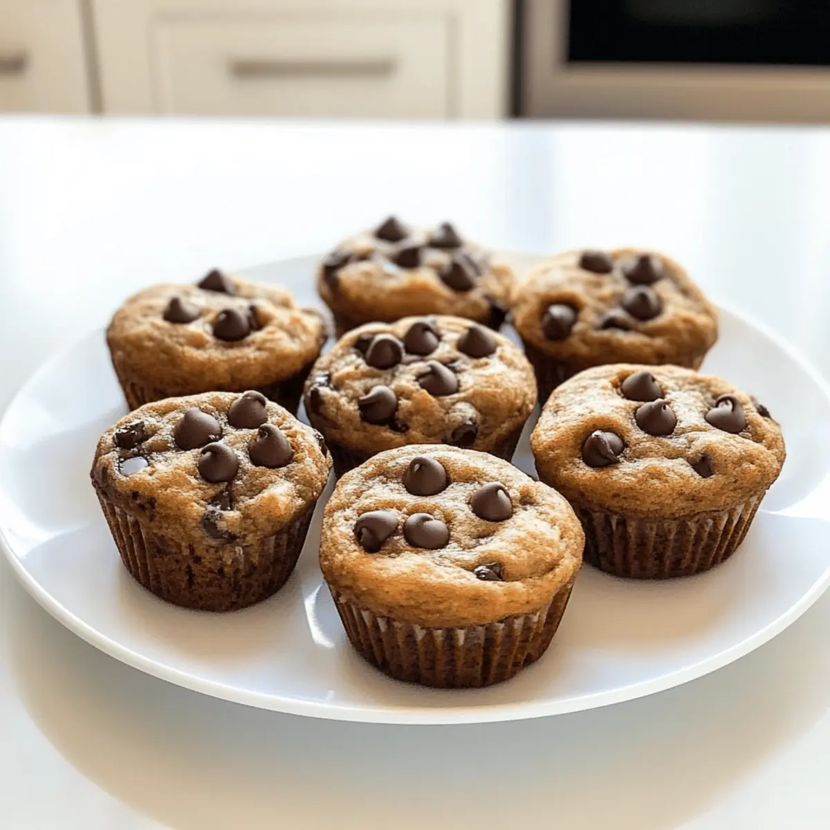 Erdnussbutter Bananen Muffins ganz ohne Mehl