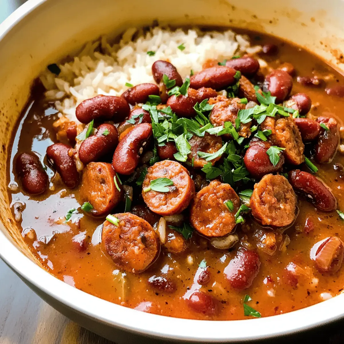 Louisiana Rote Bohnen und Reis für ein Seelenschmaus