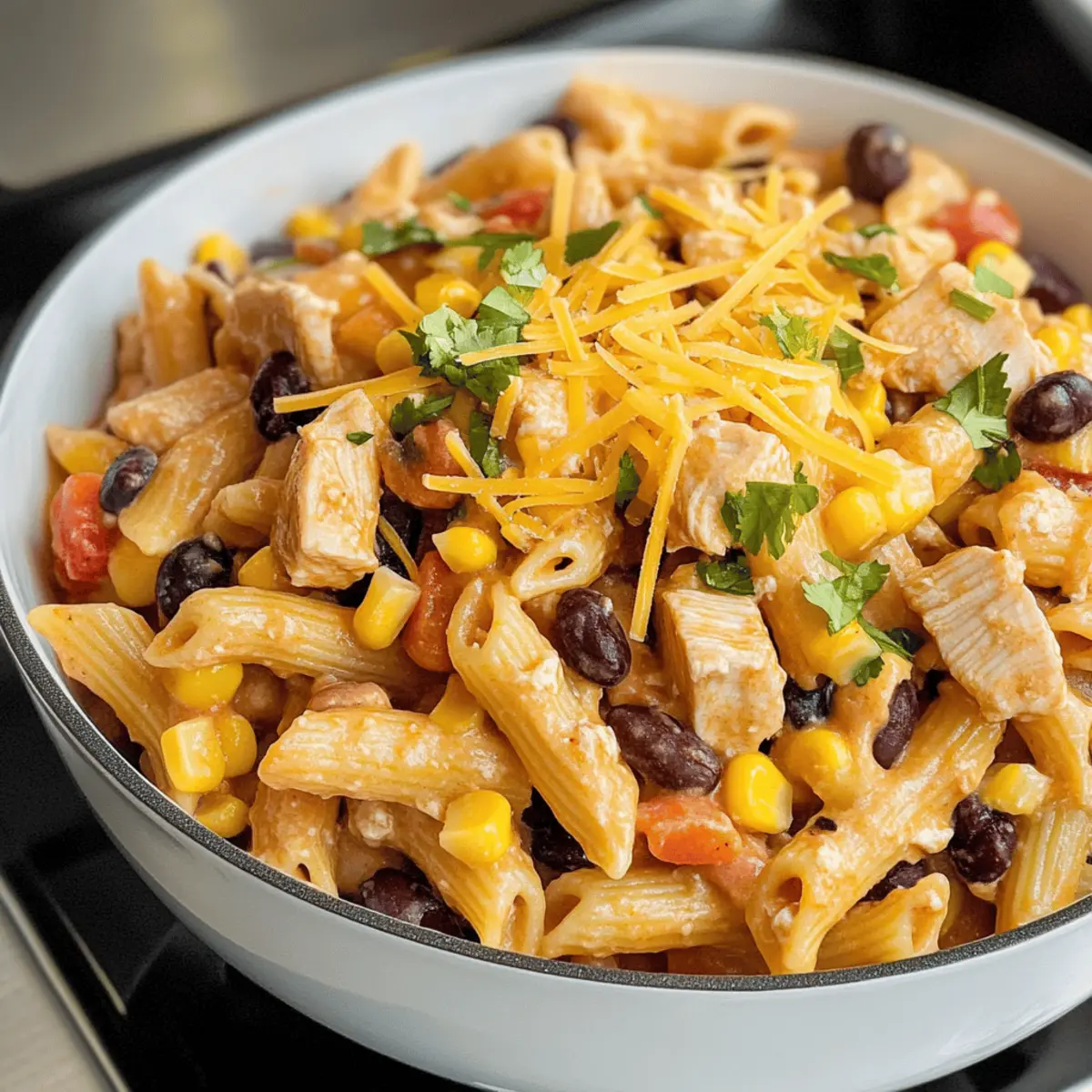 Südwestliche Hähnchen-Pasta in 30 Minuten Kochen