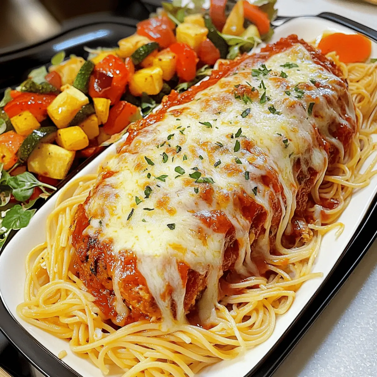 Hühnchen Parmesan Hackbraten leicht gemacht