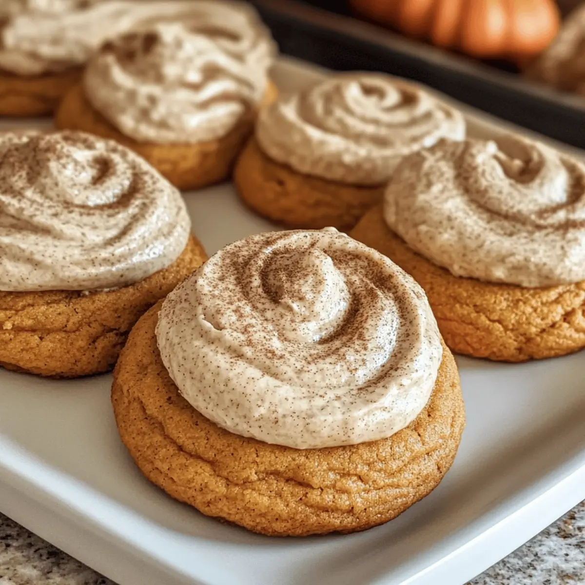 Weiche Kürbiskekse mit Zimtglasur für den Herbst