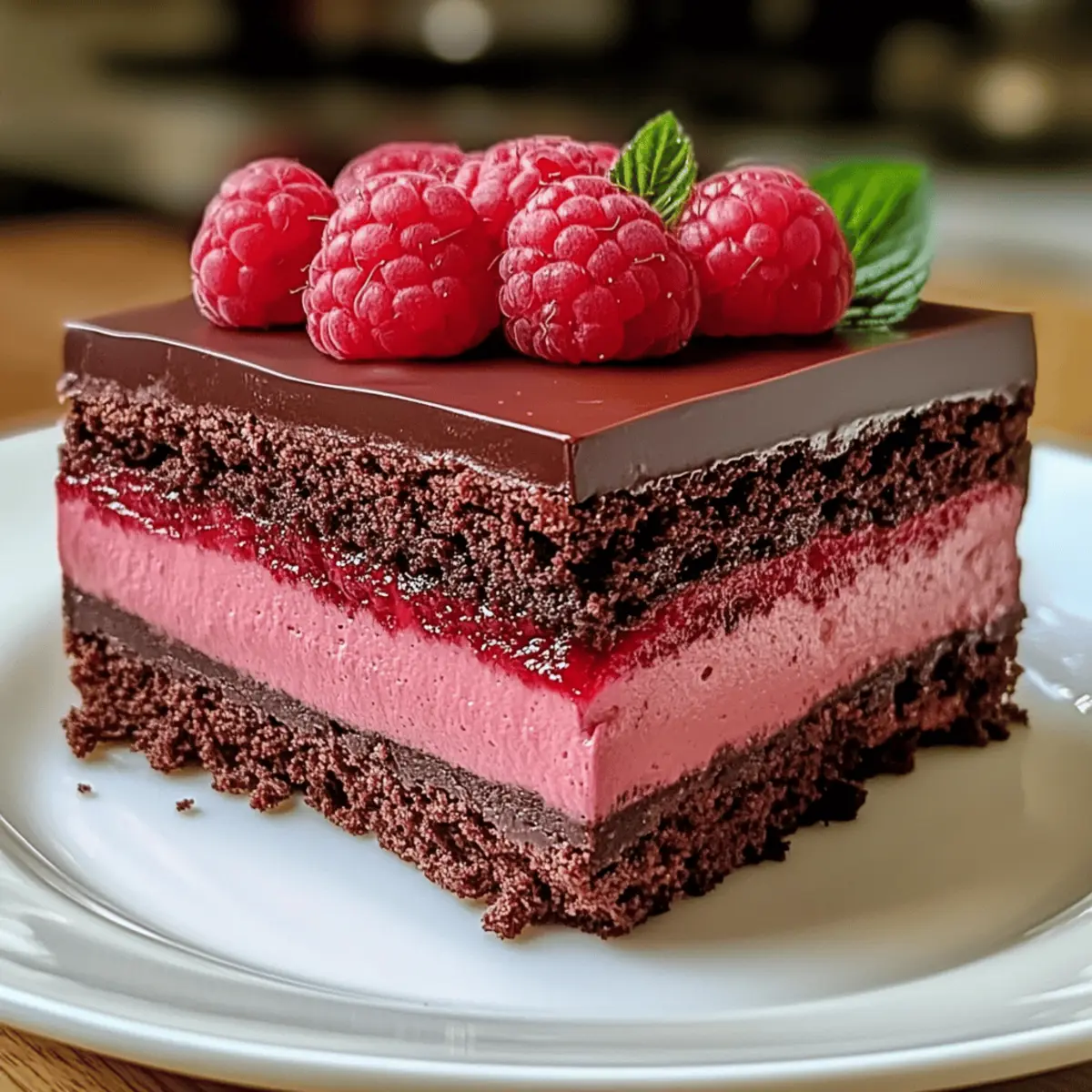 Himbeer-Schokoladenmousse-Torte für jeden Anlass