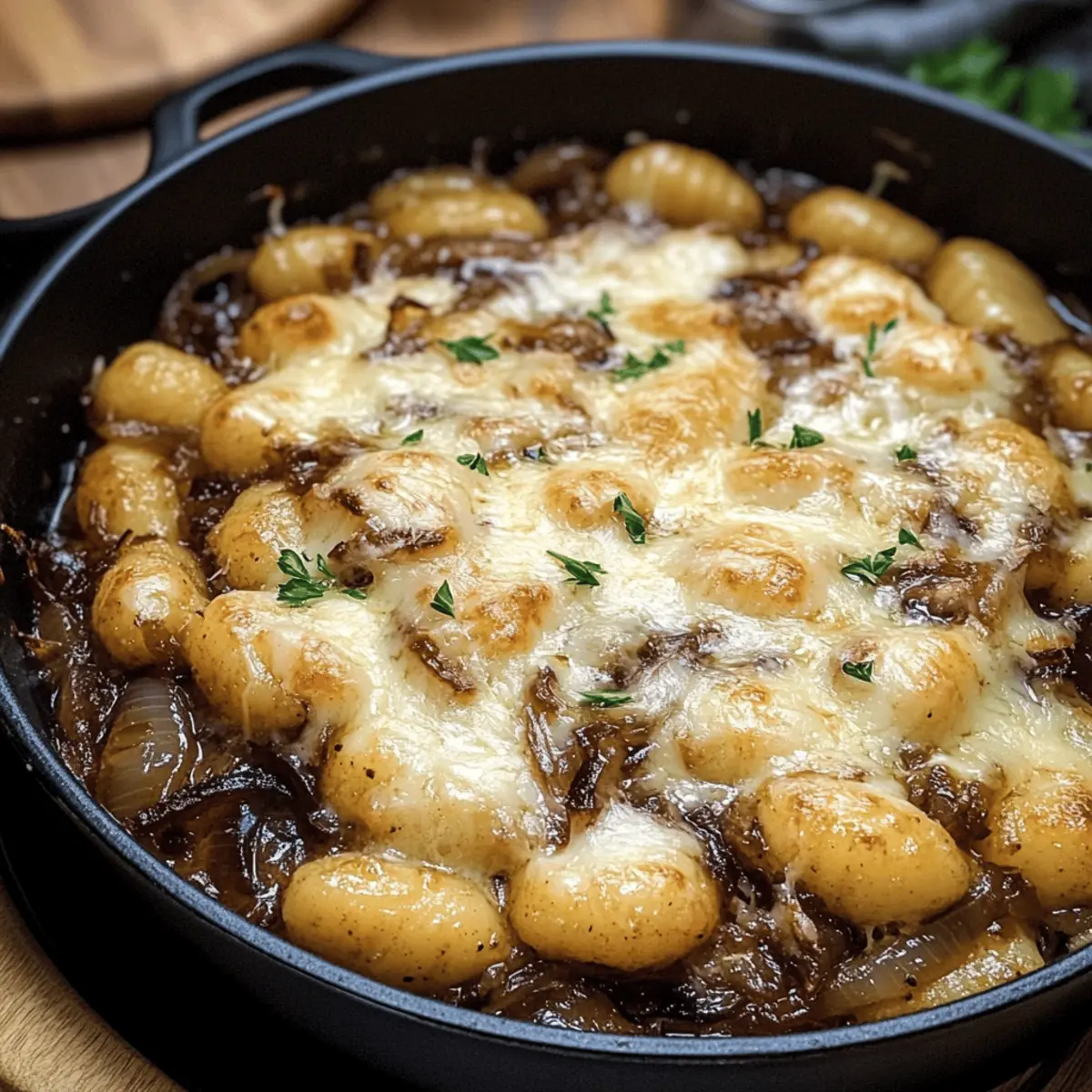 Französische Zwiebelgnocchi für Herzhaften Genuss