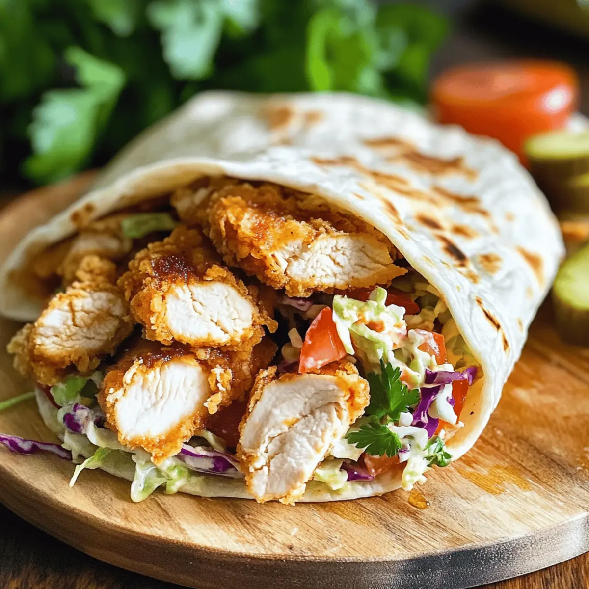 Leckere Honig-Senf-Hühnchen-Wraps in 30 Minuten