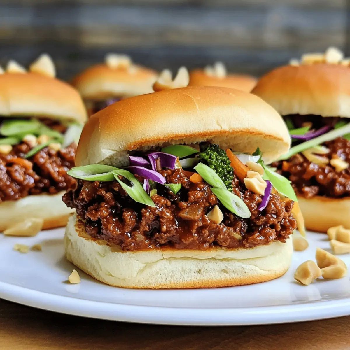 Thailändische Sloppy Joe Slider für jeden Abend