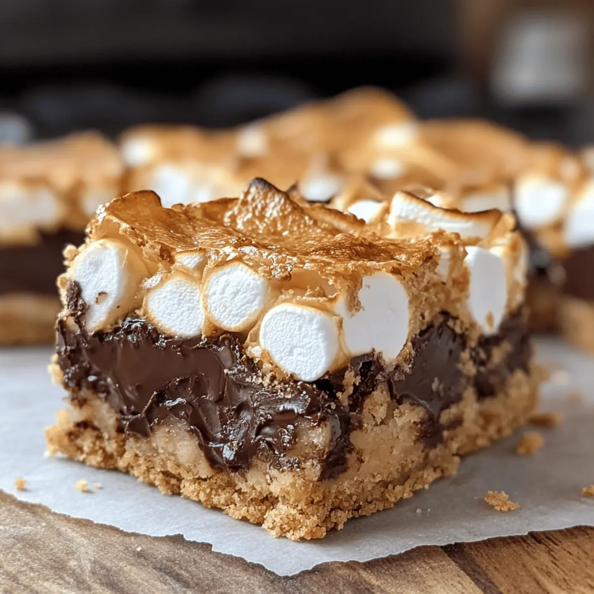 S’mores Sieben Schichten Riegel: Einfaches Dessertvergnügen