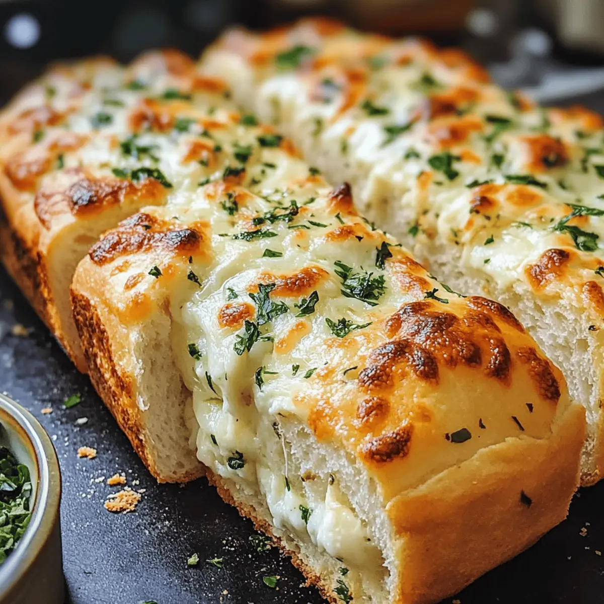Italienisches Kräuter- und Käsebrot selbstgemacht