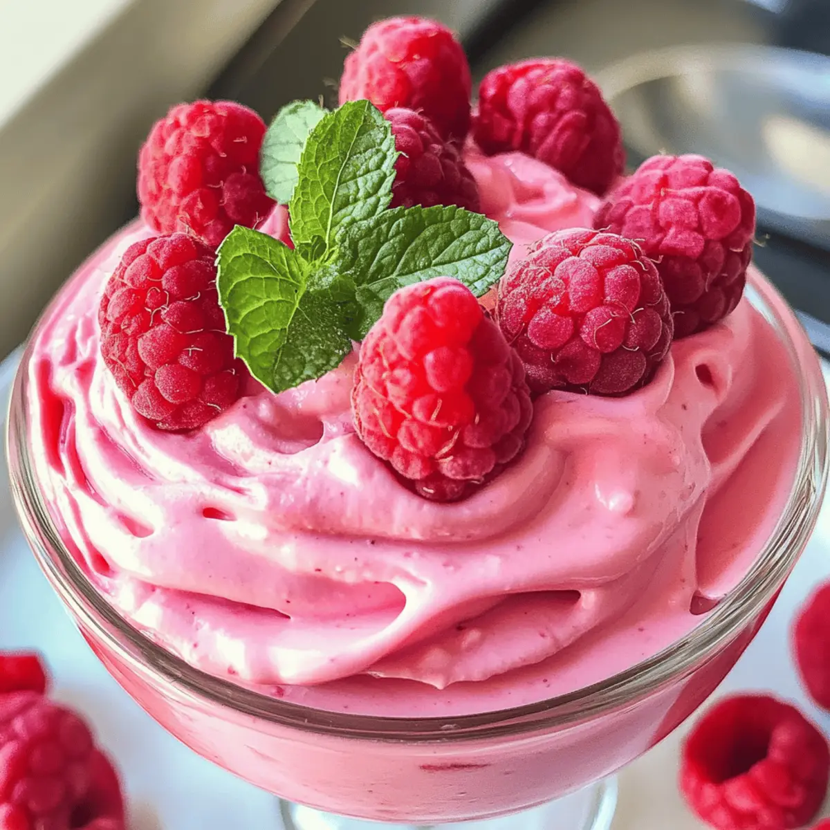 Hüttenkäse Himbeer Mousse – Leichte Dessertliebe