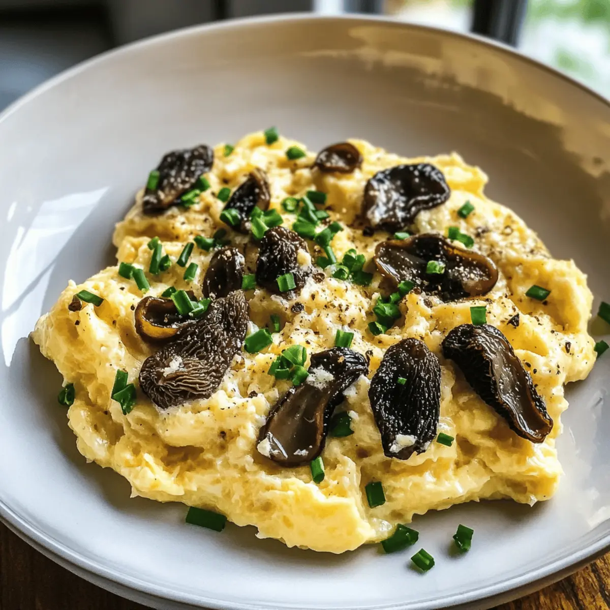 Rühreier mit Morcheln für ein feines Frühstück
