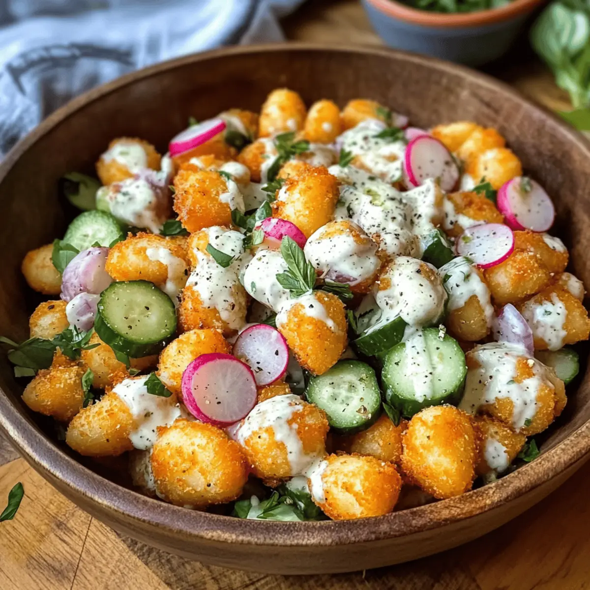 Knuspriger Gnocchi-Salat für jede Gelegenheit