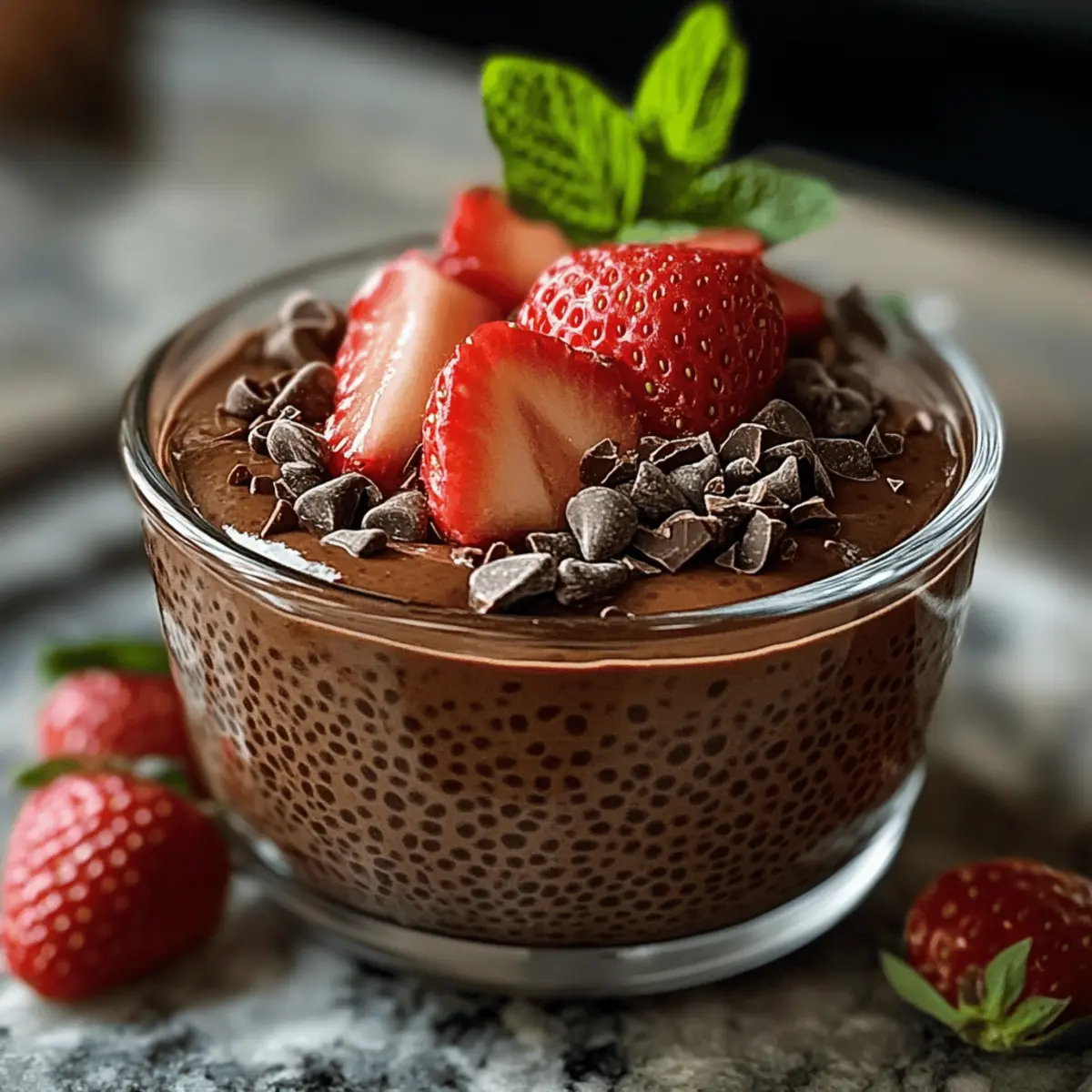 Schokoladen Chia Pudding für gesunde Genießer
