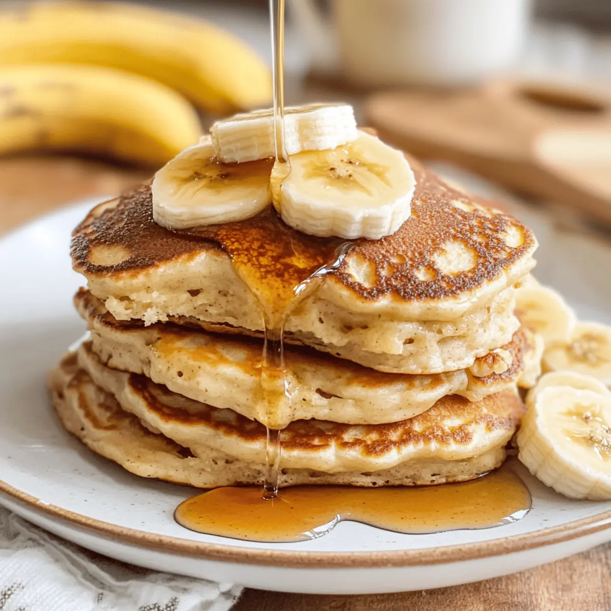 Flauschige Bananenpfannkuchen für den perfekten Start