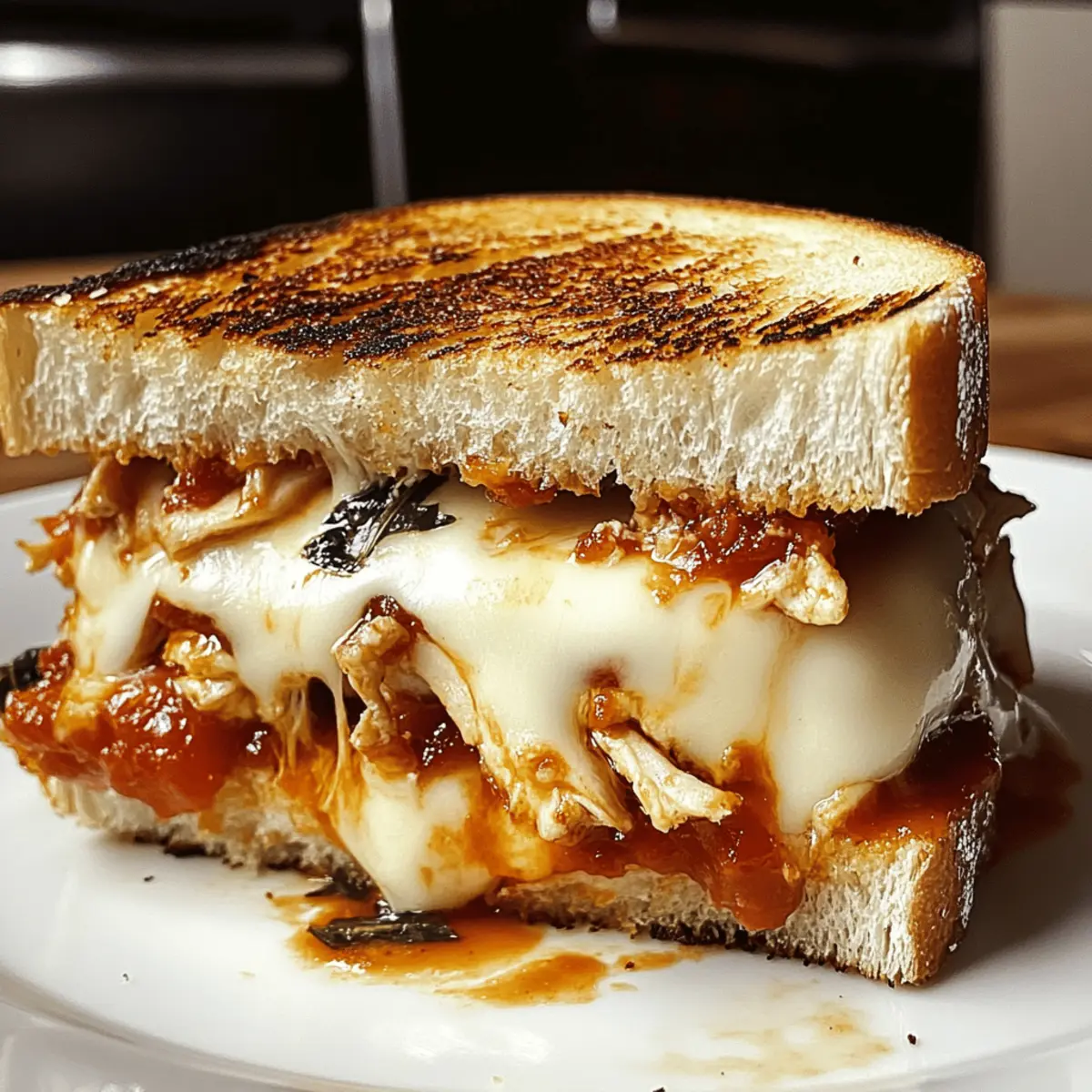 Fauler Hähnchen Parmesan Gegrillter Käse Genuss