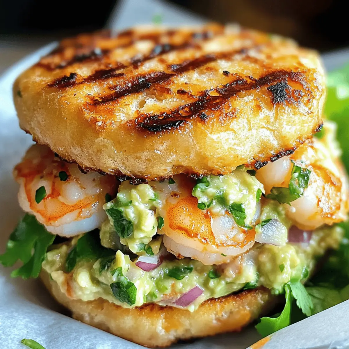 Garnelenburger mit Koriander und Guacamole leicht gemacht