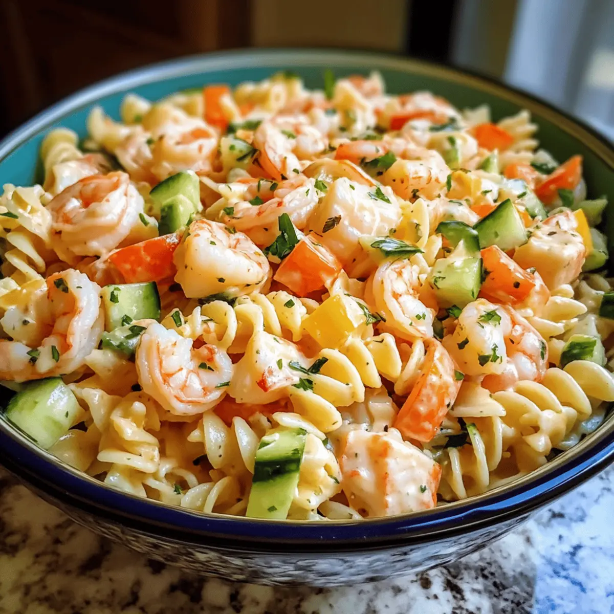 Meeresfrüchte Pasta Salat für den perfekten Sommer