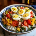Reis und Thunfischsalat