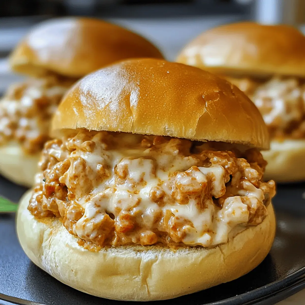 Hühnchen Alfredo Sloppy Joes – Der cremige Genuss