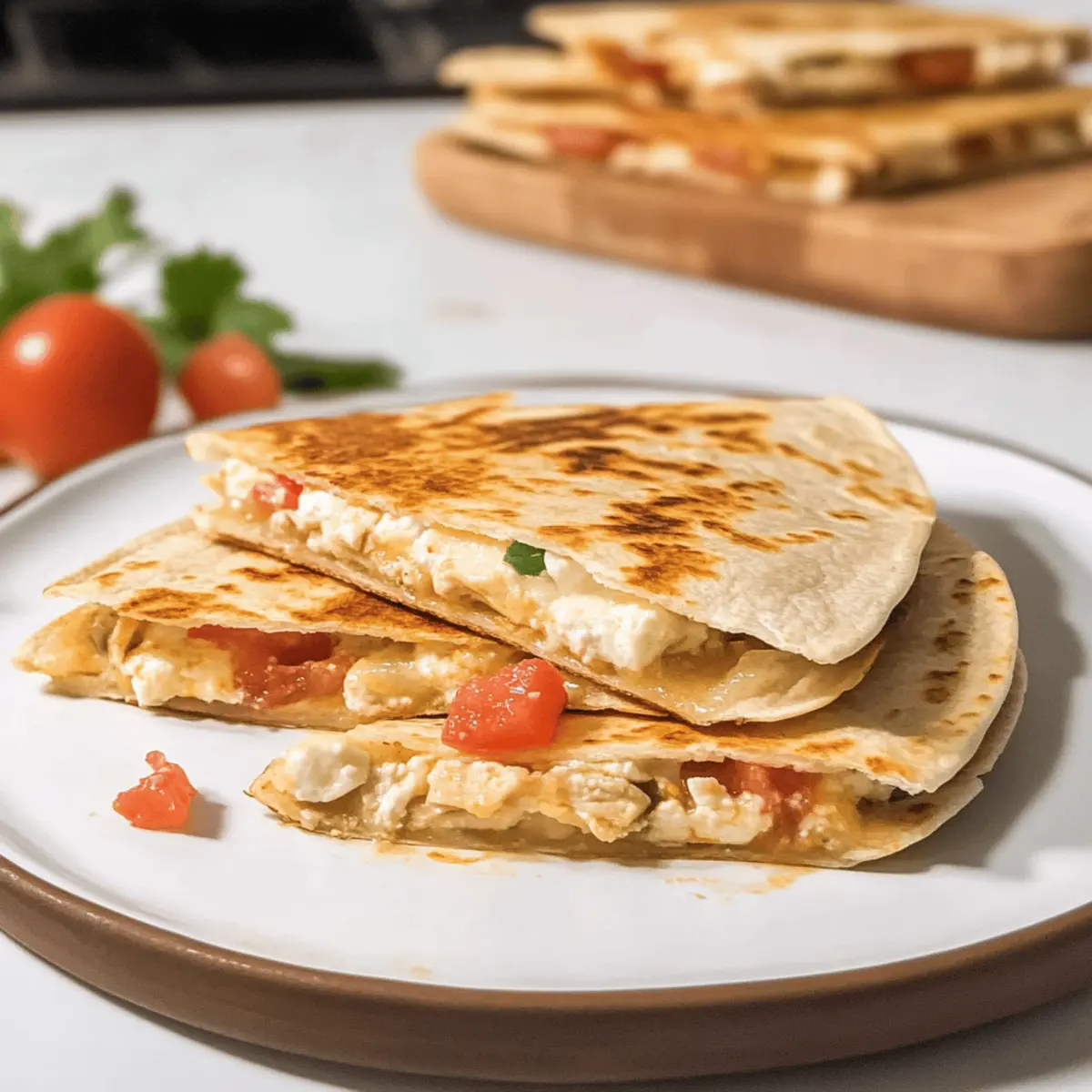 Griechische Quesadillas für schnelles Genießen