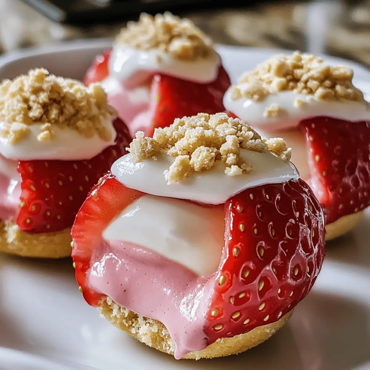 Leckere Erdbeer Käsekuchen Happen für den perfekten Genuss