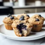 Vegane Muffins mit Blaubeeren