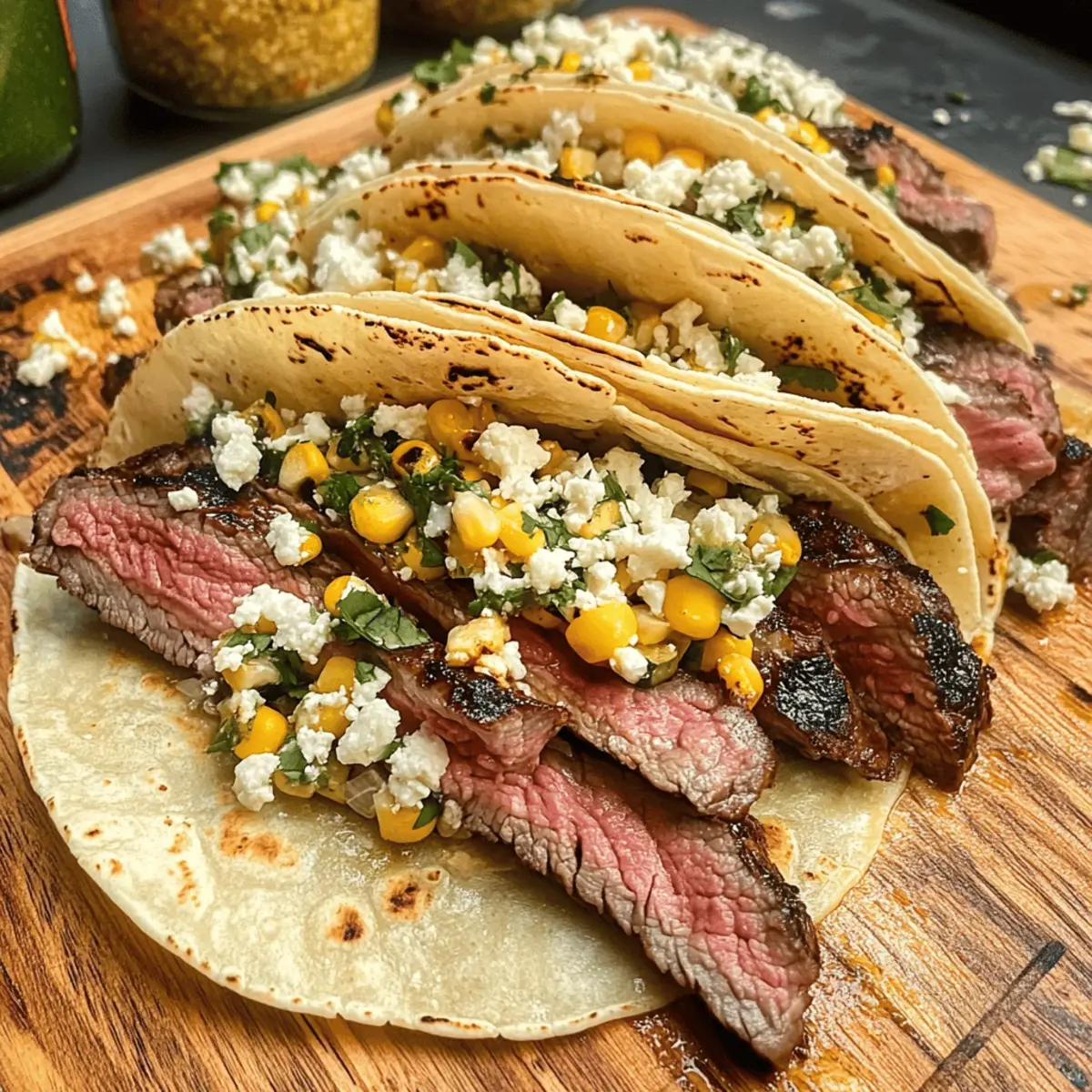 Gegrillte Steak Elote Tacos für den perfekten Sommer