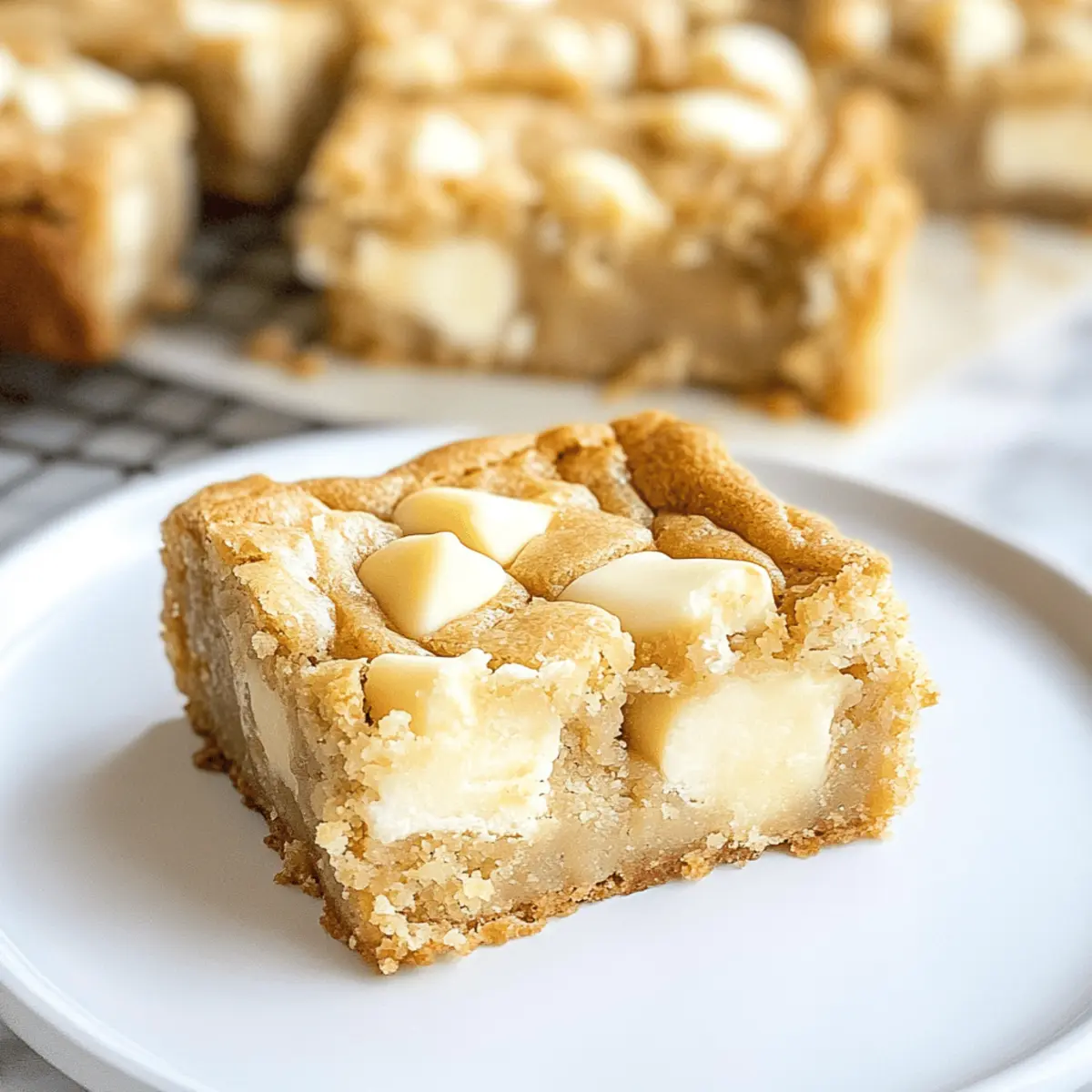 Weiße Schokoladen Blondies: Einfache Genussmomente