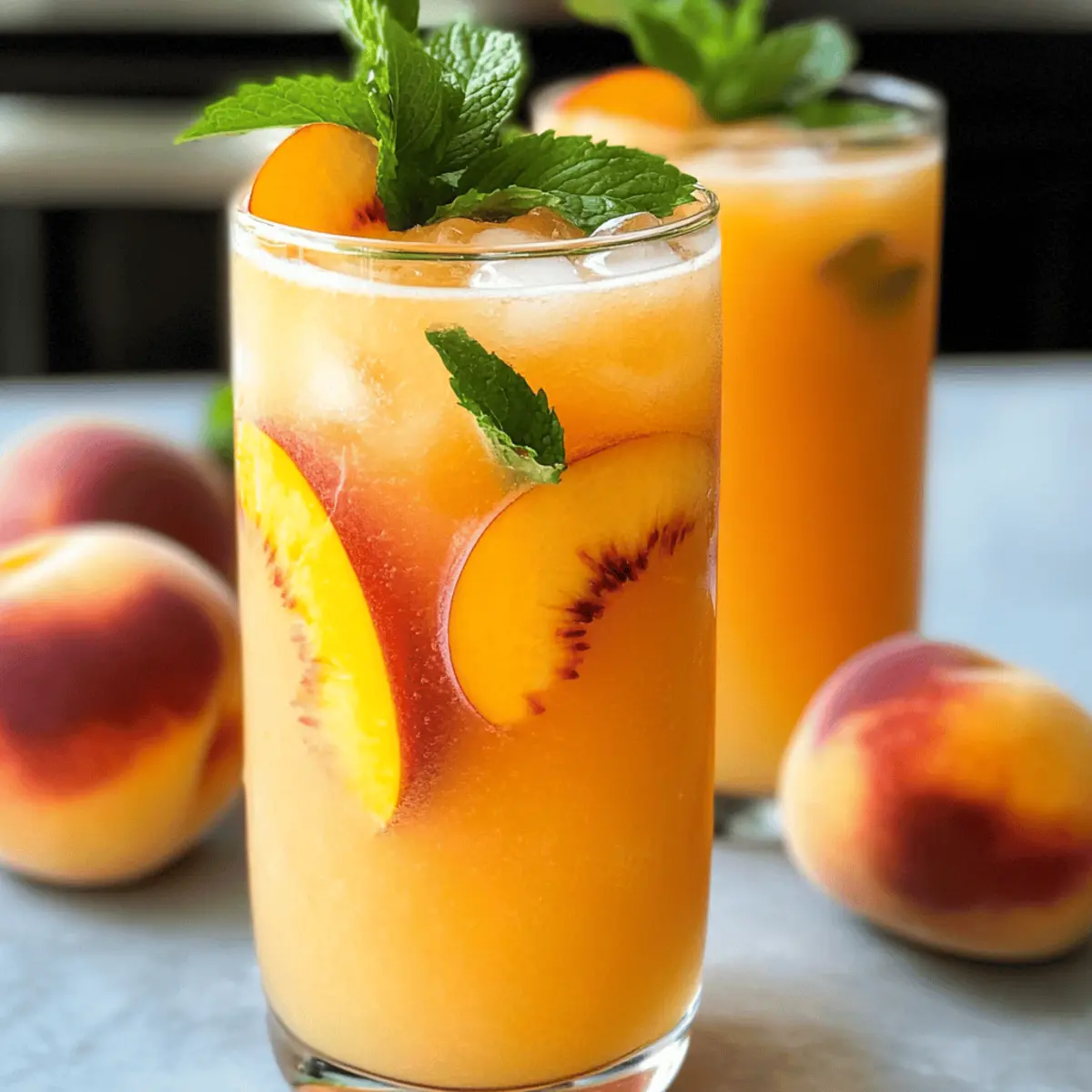 Pfirsich-Limonade – Erfrischung für heiße Tage