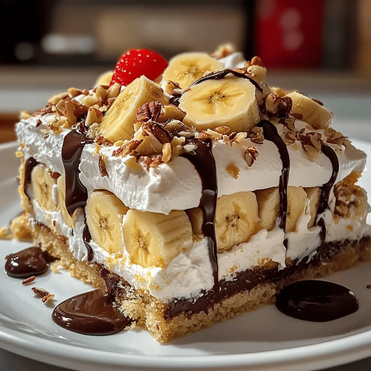 Bananensplit Kuchen backen leicht gemacht