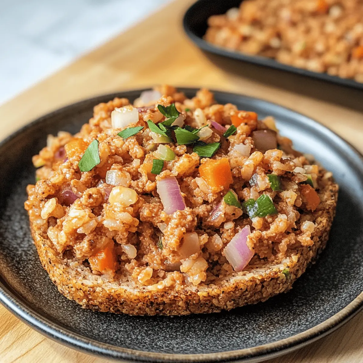 Veganes Mett aus Reiswaffeln einfach selbst machen