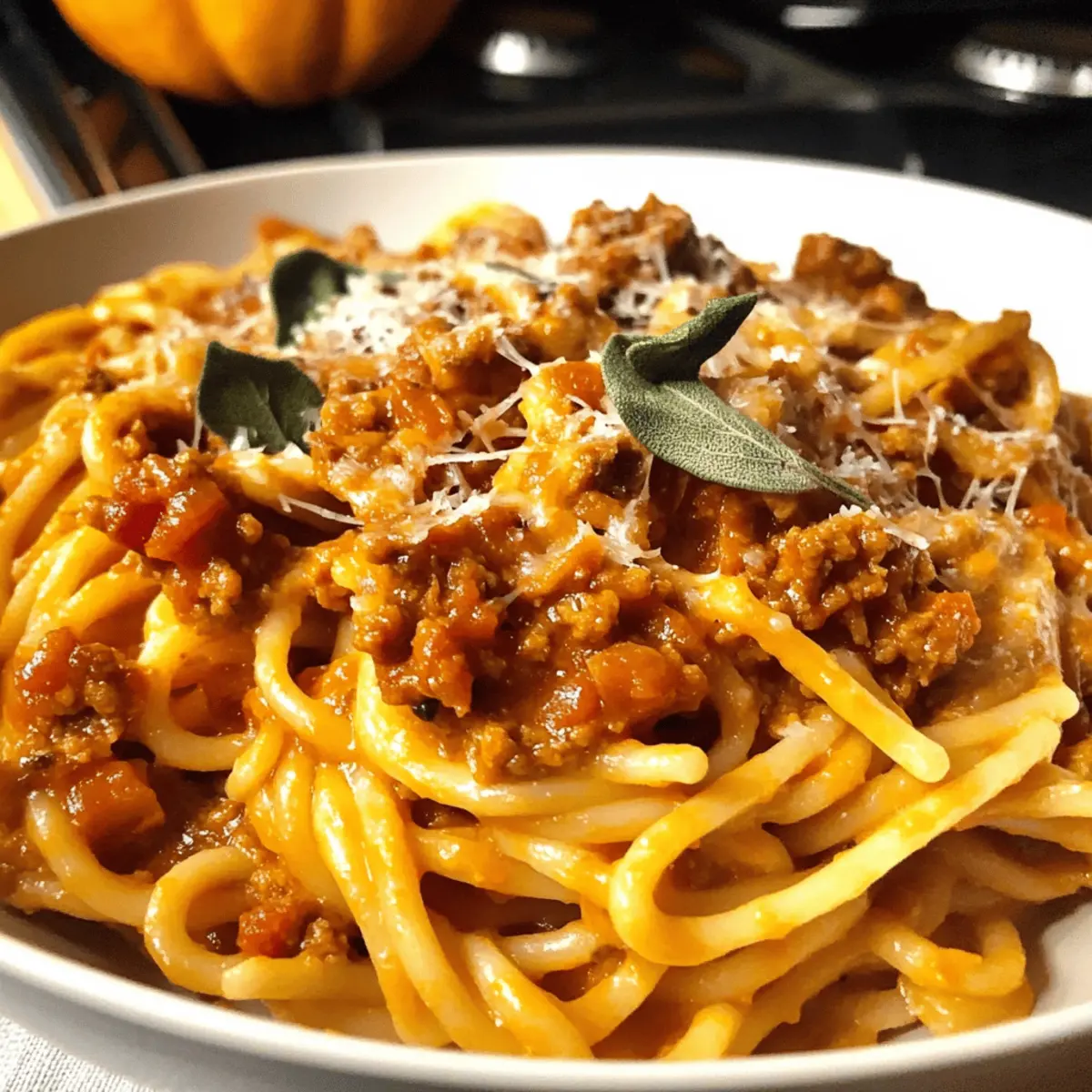 Kürbis Bolognese für gemütliche Herbstabende