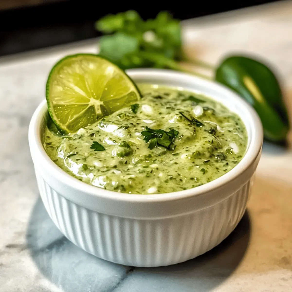 Koriander-Knoblauch-Sauce mit Jalapeños und Limetten zaubern