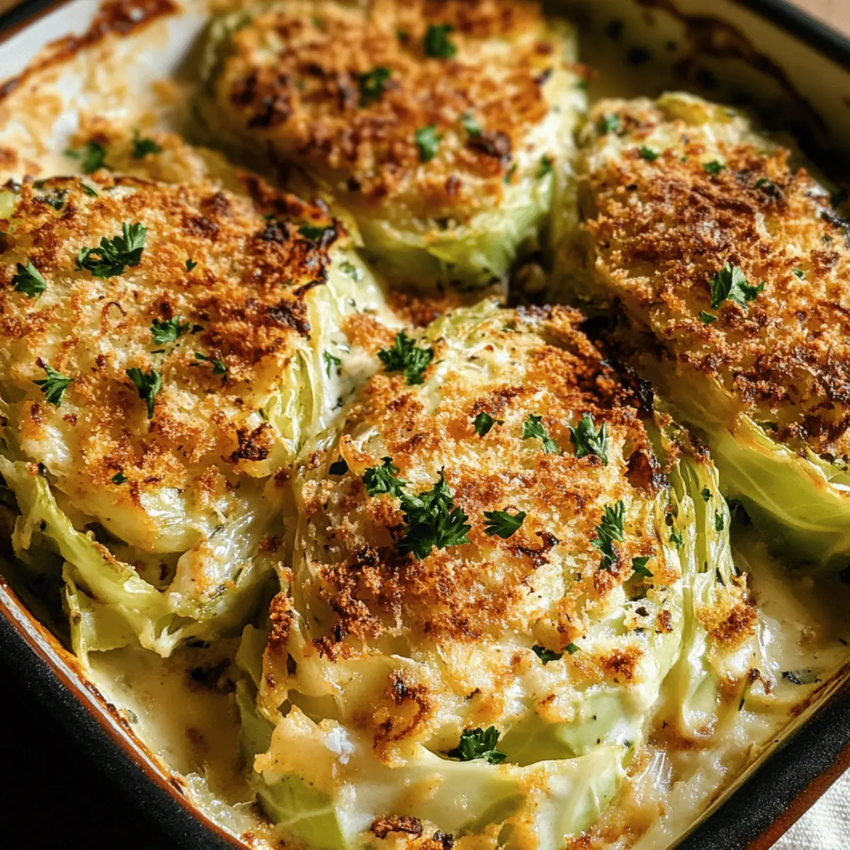 Cremig überbackener Spitzkohl für Genießer