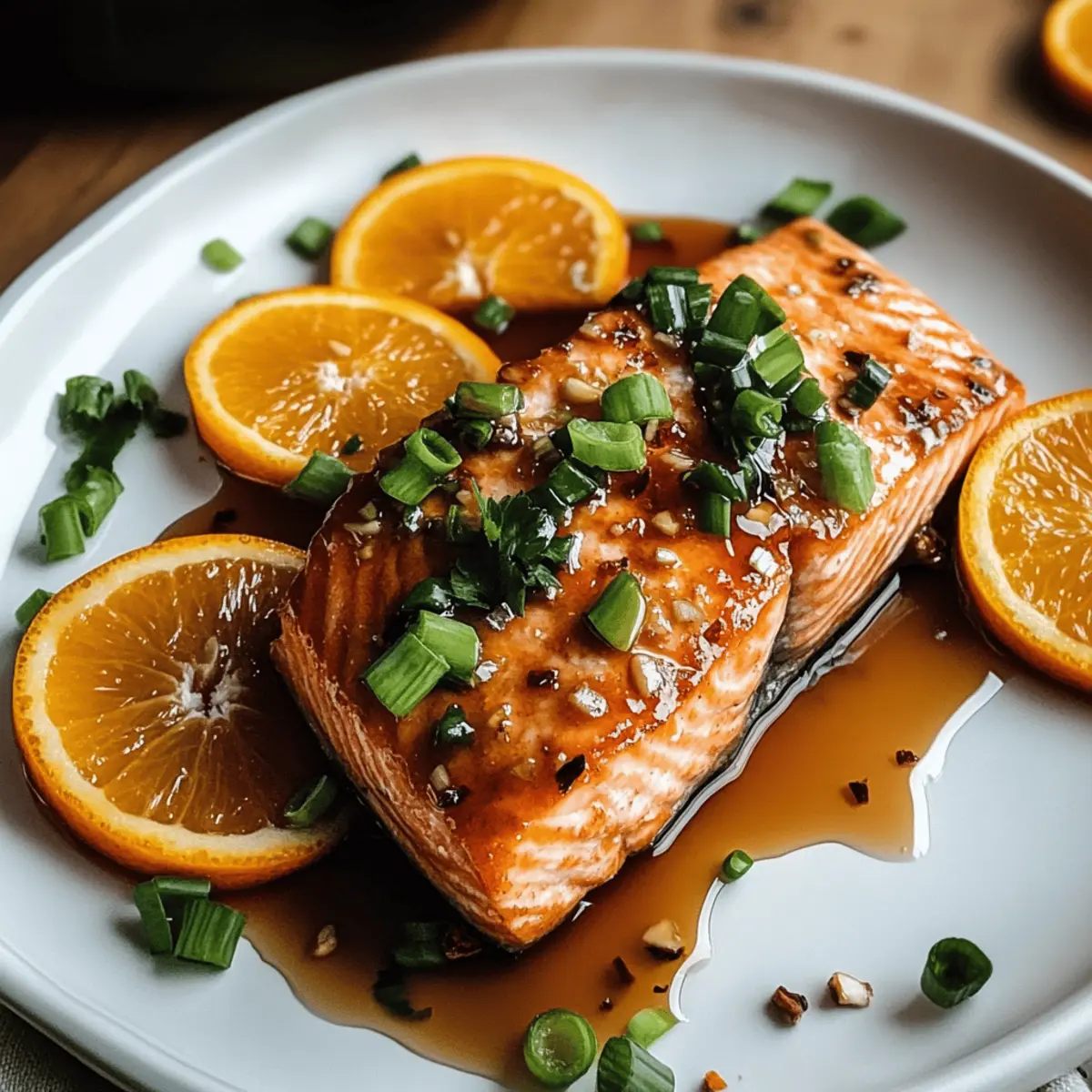Orangen-Glasiertes Lachsfilé für schnelles Abendessen