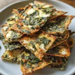 Mediterrane Spinat- und Feta-Käse-Crisps