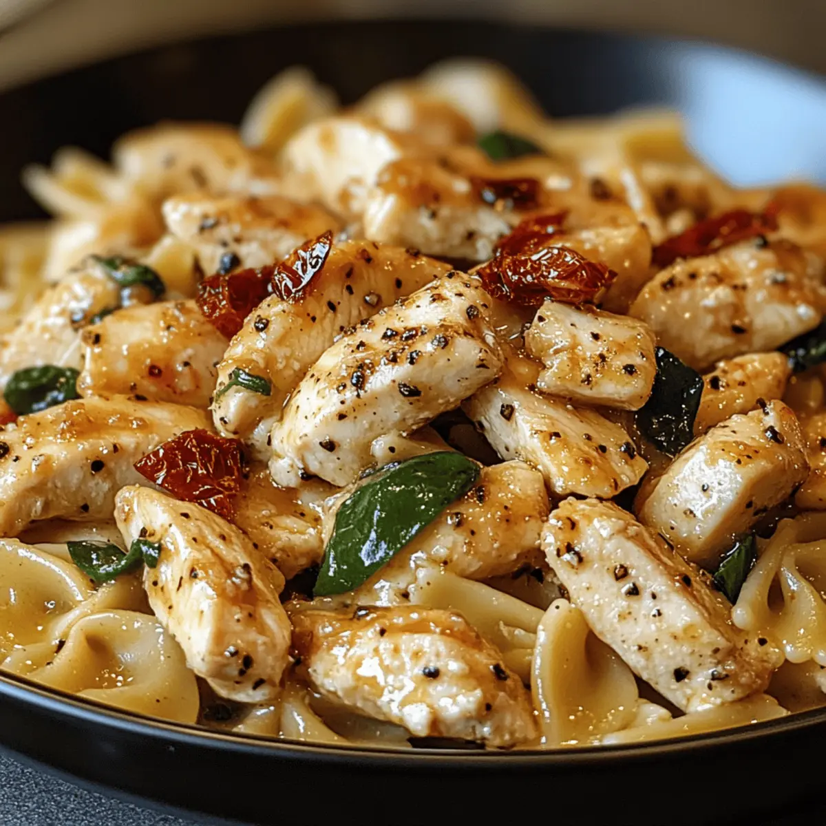 Honig-Pfeffer-Hühnchen-Pasta: Schnell & Lecker