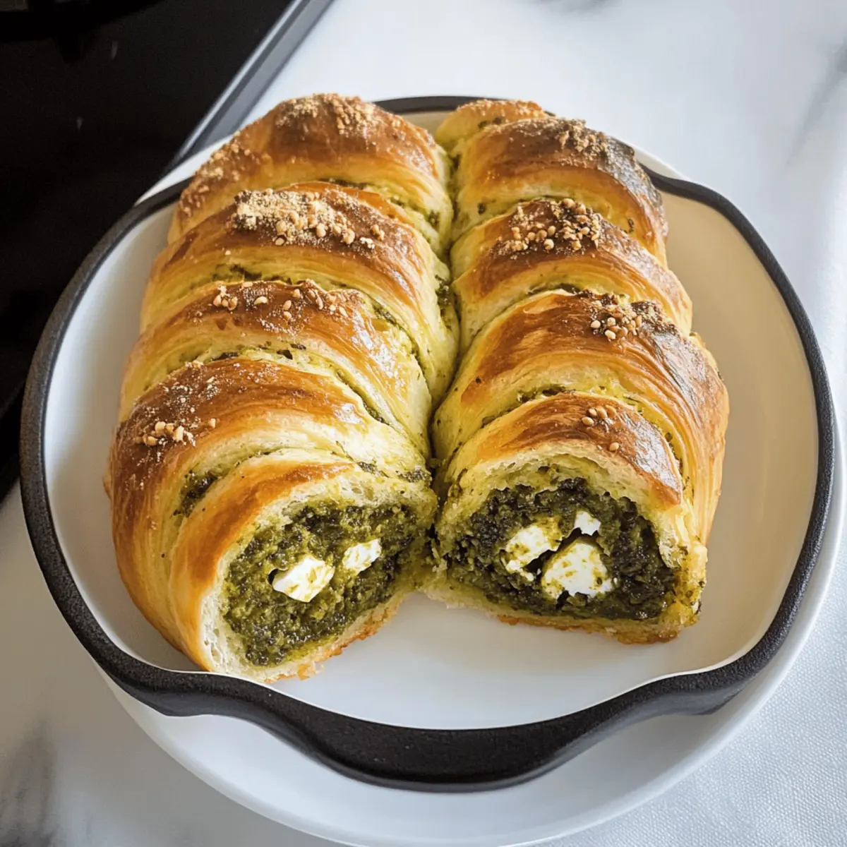 Pesto und Feta Rollen für den perfekten Snack